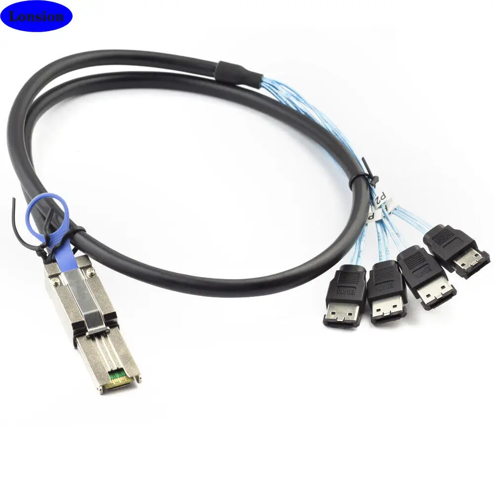 

MINI SAS SFF-8088 26P to 4X E-SATA 7P Female Server Hard Drive Connection Cable