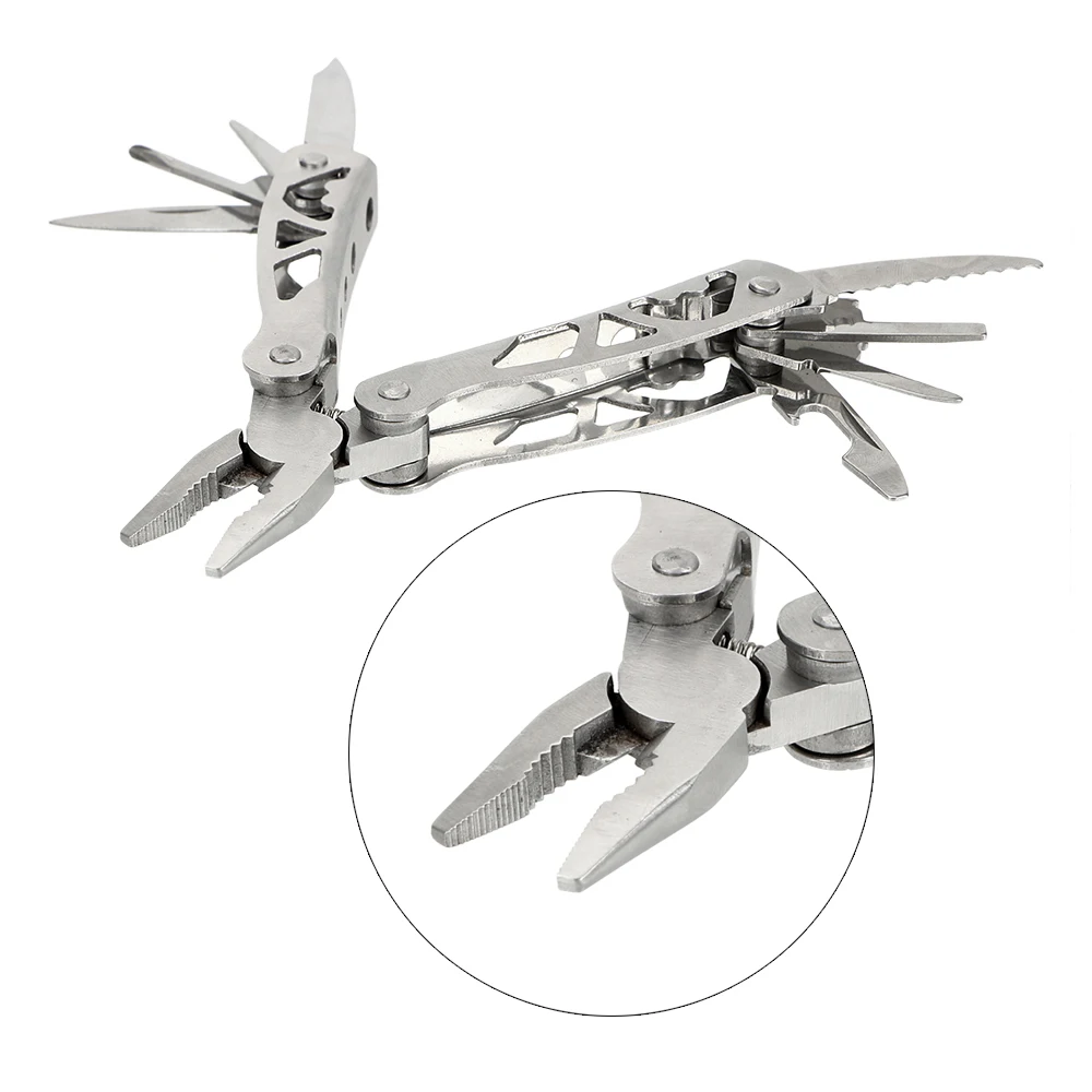 Stainless Multitool Folding Knife Pliers Multipurpose Forceps Multi Plier Multifunction Tool Forceps Hand Tool Screwdriver Kit