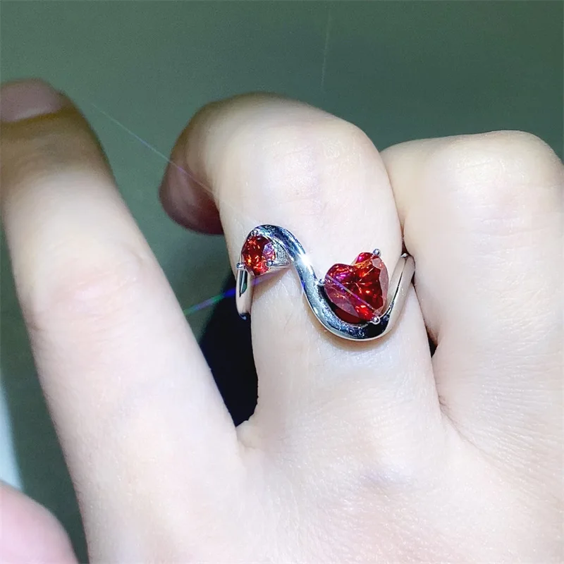 SACE PERMATA GRA Bersertifikat 1,3 CT Cincin Moissanite VVS1 Lab Berlian Solitaire Cincin untuk Wanita Janji Pertunangan Pernikahan Perhiasan