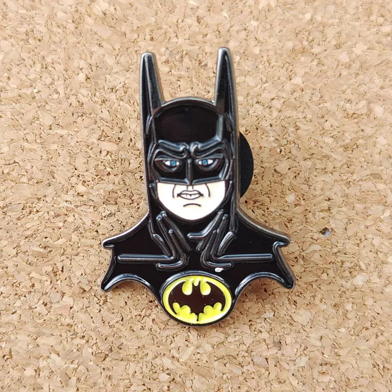 Pin esmaltado de superhéroe Batmans, broche, insignias, regalos para la colección de fanáticos