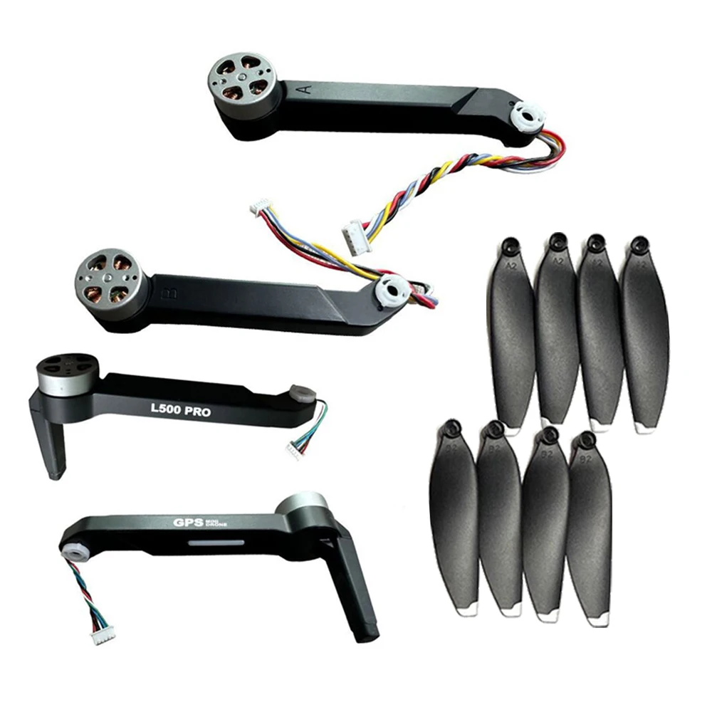 LYZRC L500 PRO L500PRO GPS Drone Original Spare Part Kit Full Set Motor Arm with Brushless Engine Main Blade Propeller