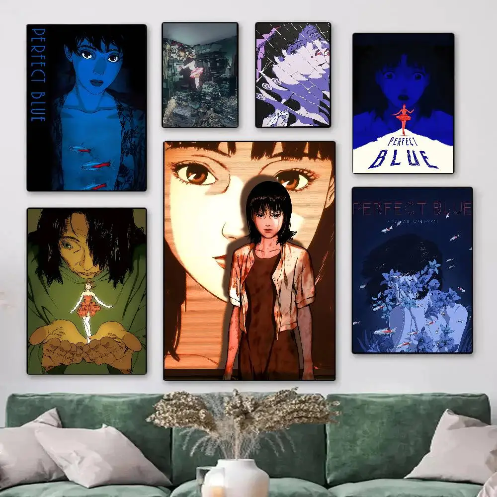 1pc Manga Anime Girl P-Perfect Blue Posters HD Print Vintage Wall Art Decor for Home Study Room