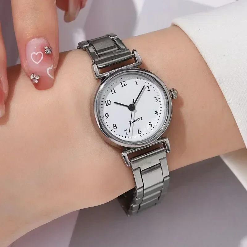 Relojes de lujo para mujer, reloj de cuarzo analógico a la moda, reloj de pulsera con banda de acero, relojes de pulsera informales para mujer, regalos para mujer