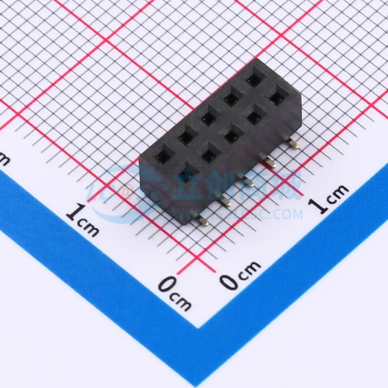 71pcs HC-PM254-5.0H-2x5PS-02A SMD P 2.54mm 2x5P 2.54mm Female Header Connector