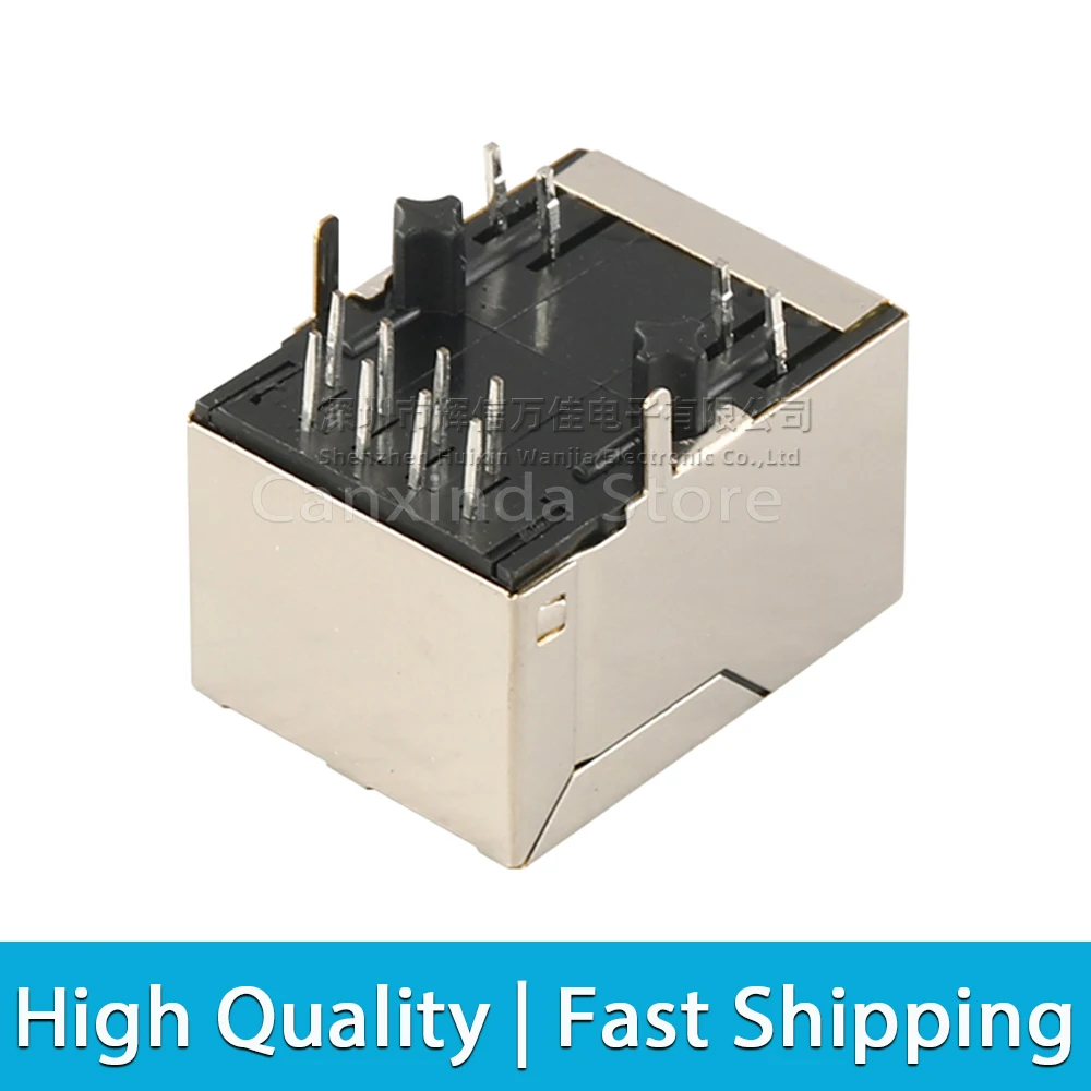 5pcs HR911105A Single Port RJ45 Jack Connector Ethernet Interface Network Transformer 12 Pin Magnetics LED 100 Base-T HR911105