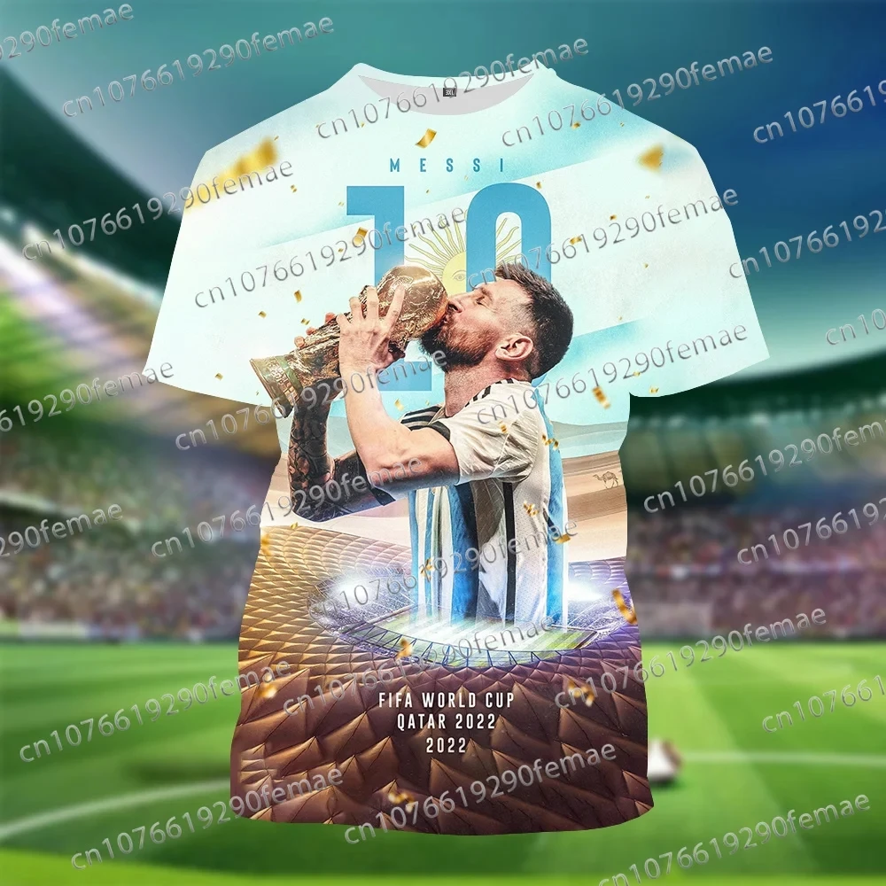 Messi 3D Print Kids Sportswear Set
