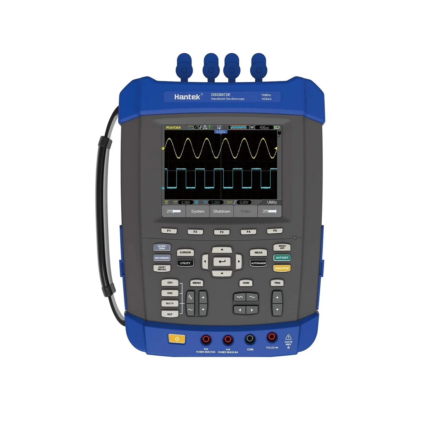 Hantek DSO1102E 100MHz High Resolution Handheld Multimeter Digital Oscilloscope 2 Channels