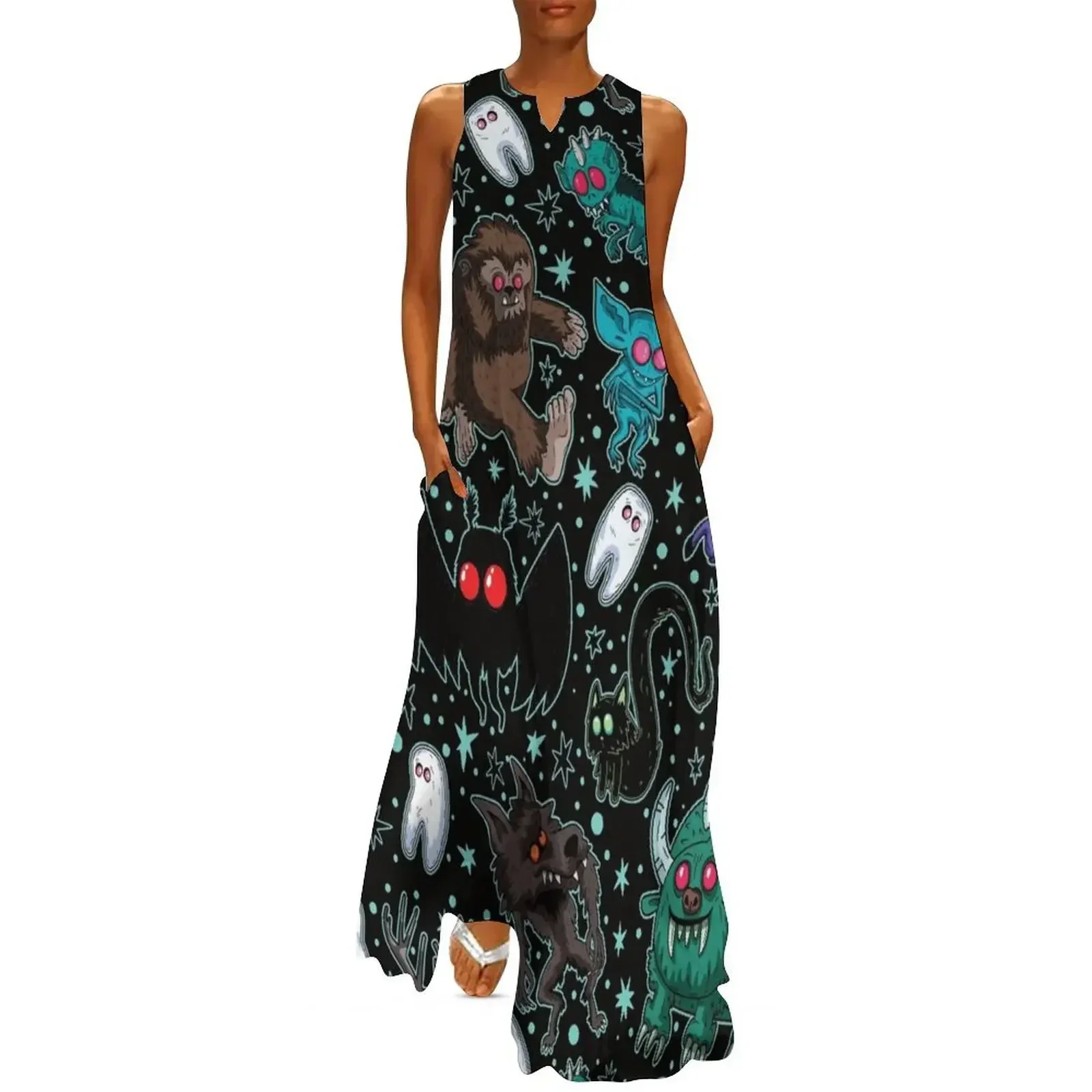 

Cryptids Night Black Long Dress Dress for girls women's evening dresses 2025 evening dress women Elegant gown