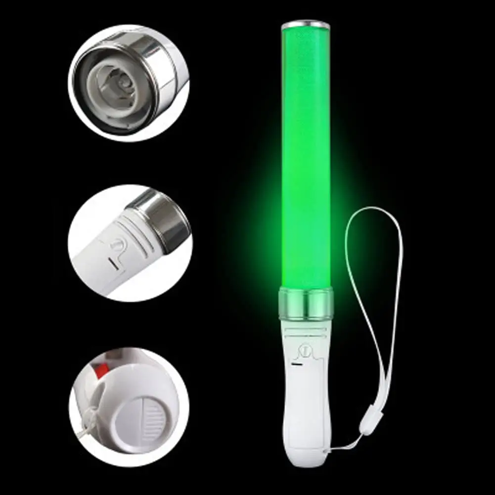 Remote Control Glow Sticks para concertos festas e celebrações, alimentado por bateria, 15 cores, DMX, 3W