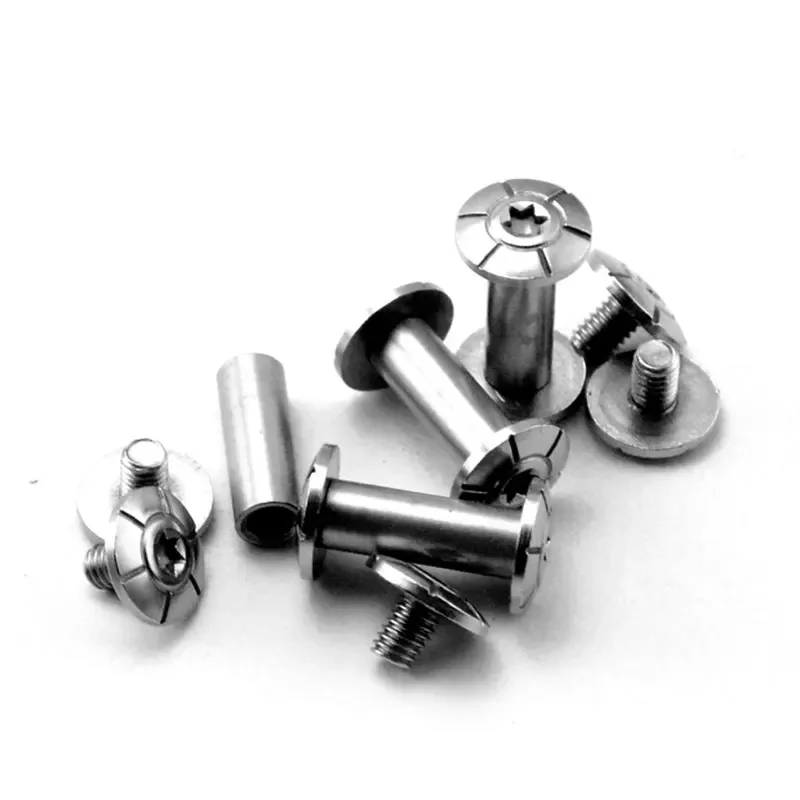 4 set di viti di fissaggio M3.5 in acciaio inossidabile 416 per strumenti con manico a coltello fai da te materiale T8 vite Torx lavorazione mobili rivetto