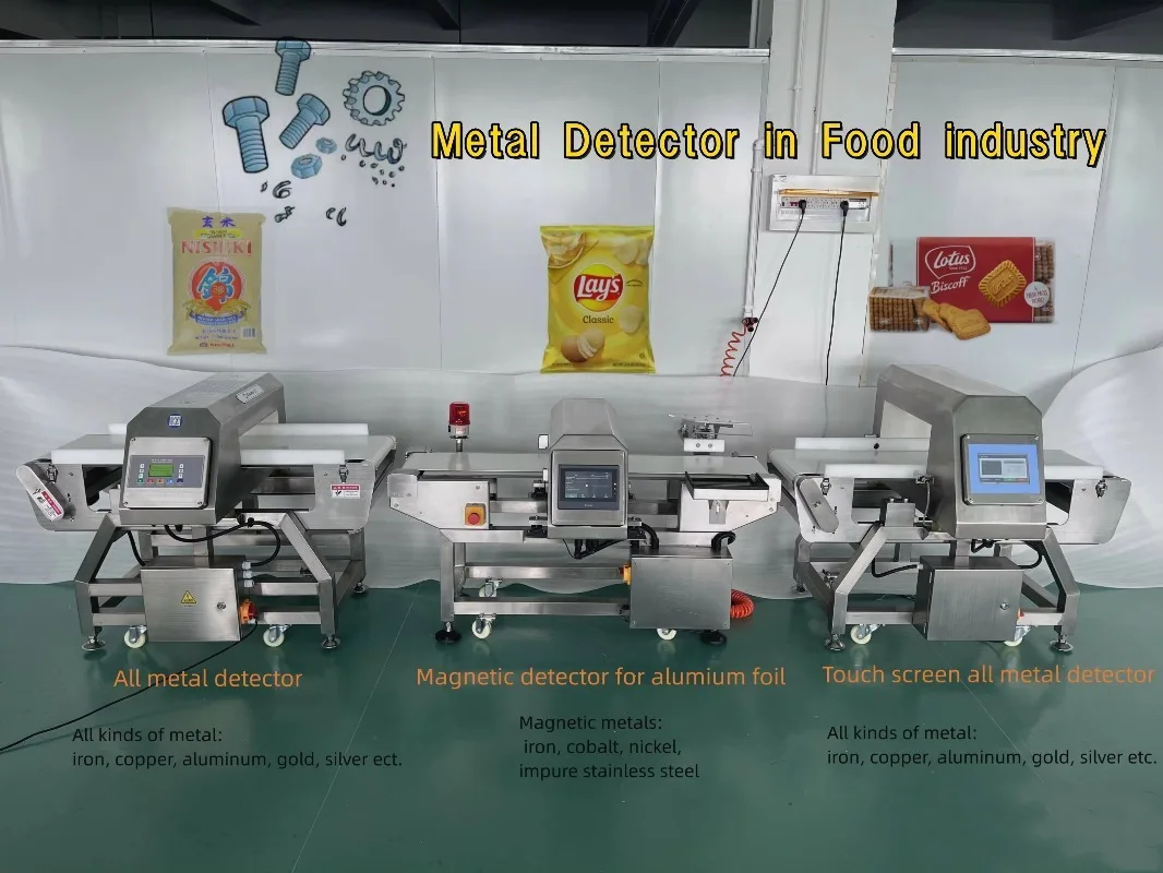 Industrial Metal Detector for Food | Conveyor Belt Metal Detection Machine | Food Safety Inspection Equipment