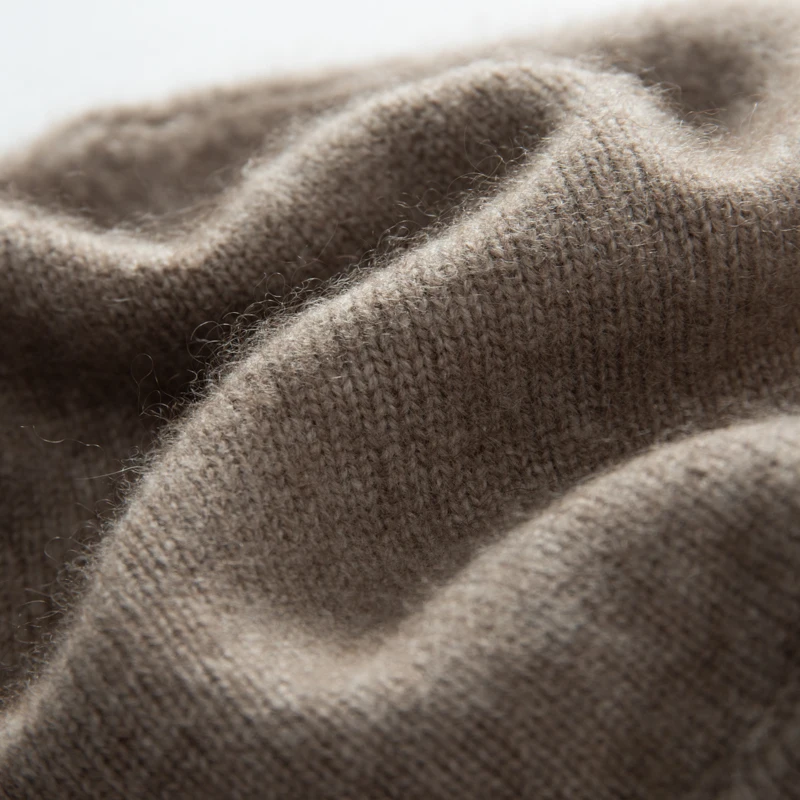 MERRILAMB Winterjacken-Mützen für Damen, lässig, hochwertige reine Kaschmirmütze, einfarbig, weiche, warme, gestrickte Outdoor-Beanie-Mütze – Detail 9