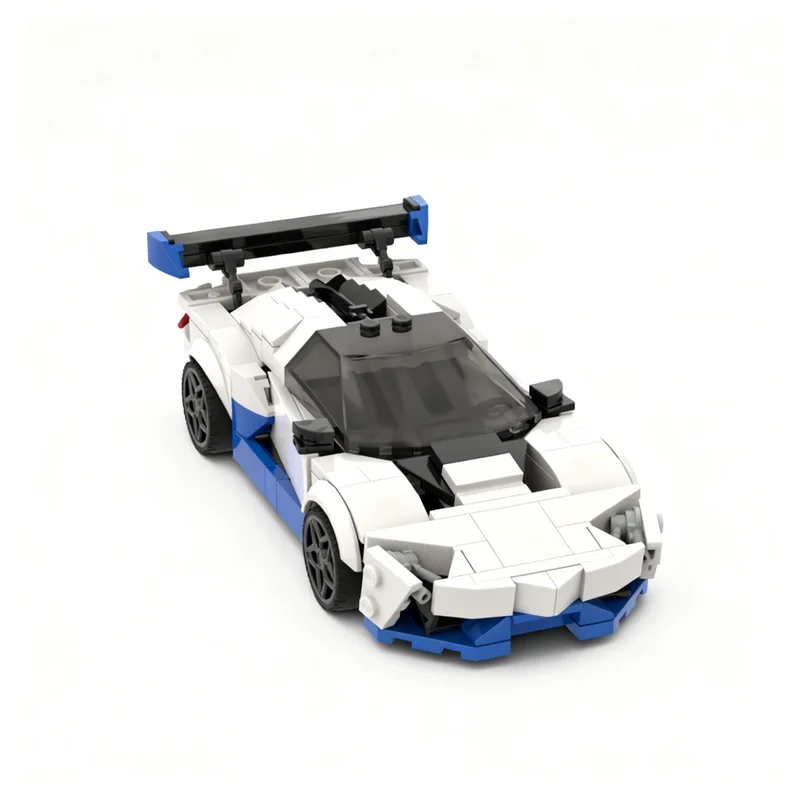 273 elementy MOC City Champions Lamborghini Huracán STO Model Klocki Konstrukcyjne Zabawki Prezent na Boże Narodzenie Pomysł na DIY Edukacja