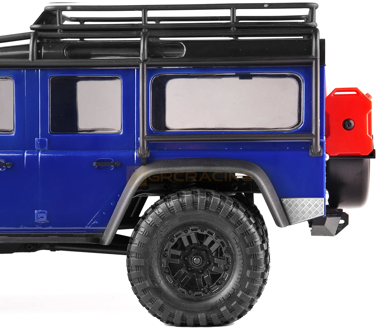 Anti-Rutsch-Dekor platte an der Rückseite des Autos, Edelstahlschalen-Schutz folie für 1/18 Traxxas Trx-4m Verteidiger trx4m – Detail 4