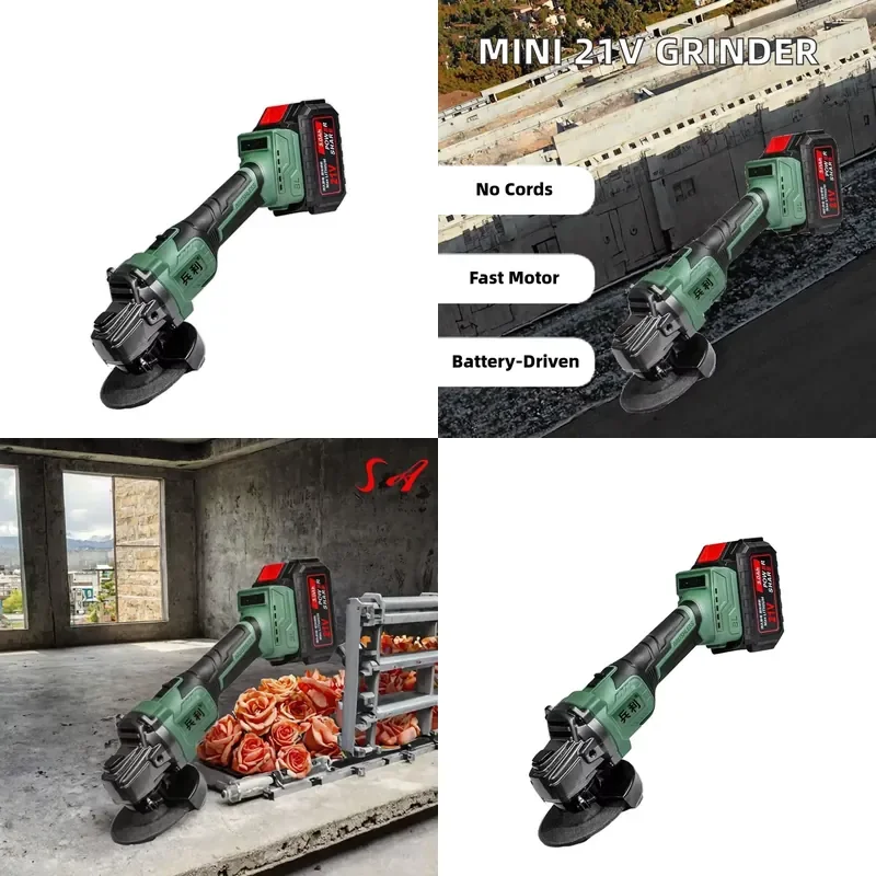 Lithium Battery Angle Grinder Mini Electric Tool Lithium Battery Cordless Angle Grinder