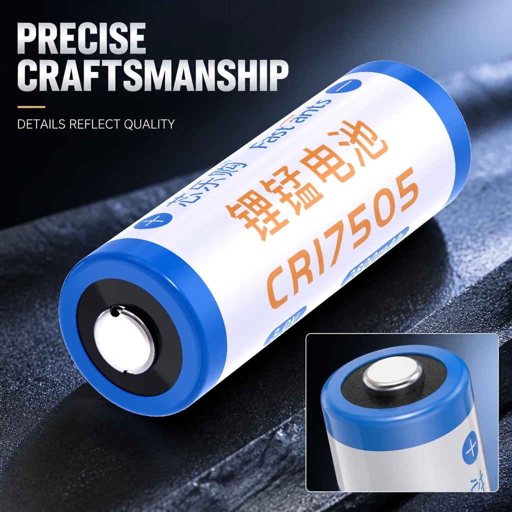CR17505 Smart Water Meter Battery 2Pins Plug 5 Pieces per Order for Water Usage Monitoring Device