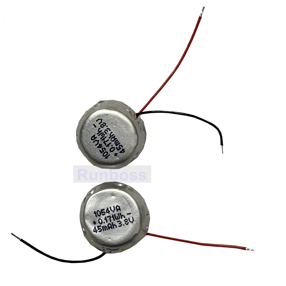 2 قطعة 3.8 فولت 45 مللي أمبير بطارية قابلة للشحن 1054 ل OnePlus Buds Pro TWS سماعة سماعة رأس لاسلكية رقمية #4