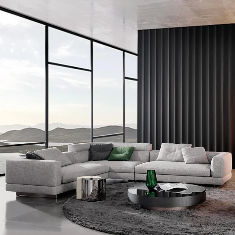 

-Ленивый диван-кресло, диван для гостиной, мягкая ткань, кресло с откидной спинкой, одноместный 2-местный желтый напольный диван