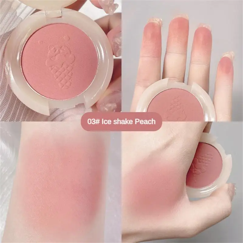 4 Colors Blush Palette Mineral Powder Long-lasting Natural Cheek Contour Tint Peach Pink Blue Face Blusher Cosmetics Cheek Blush