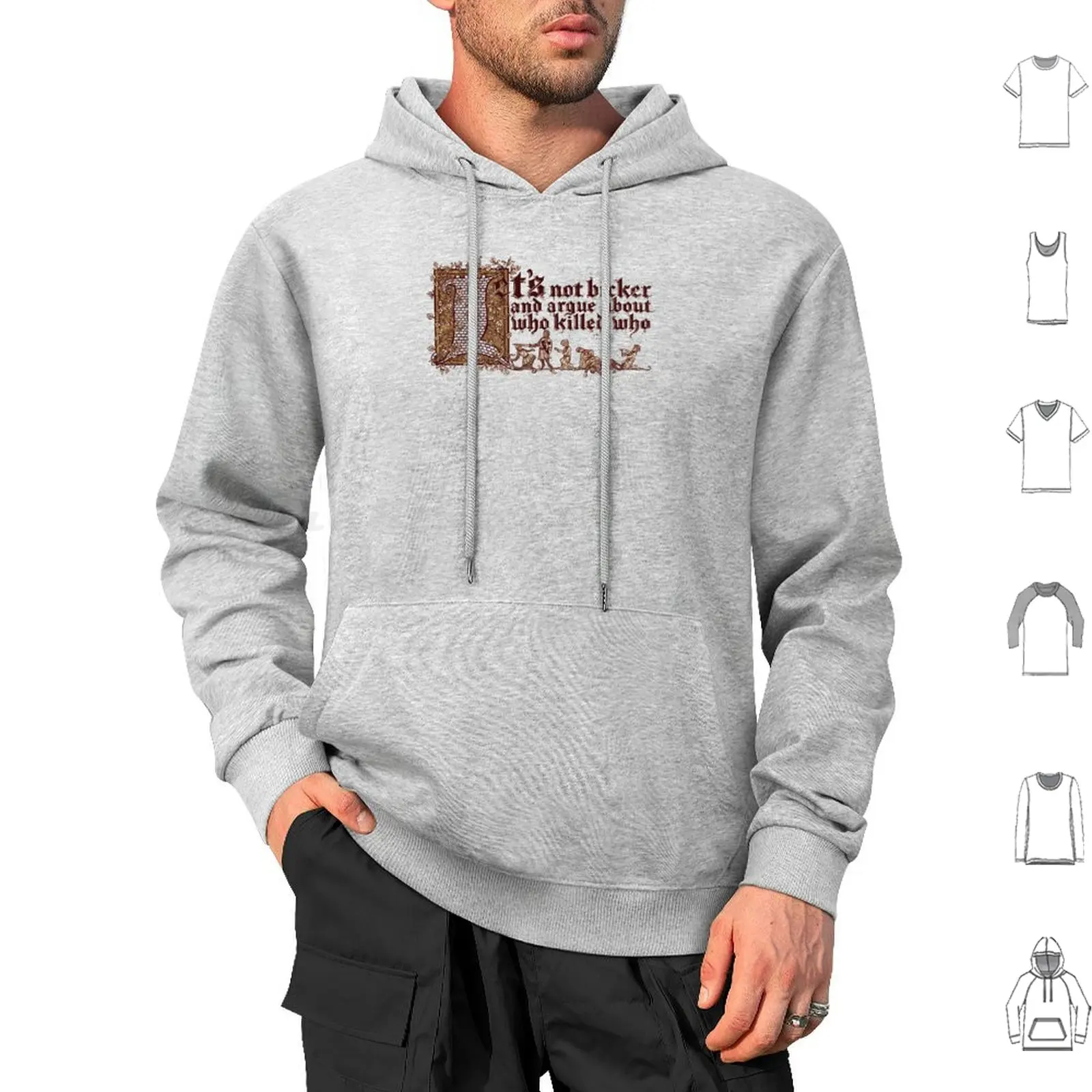 Bicker And Argue Hoodies Long Sleeve And The Holy Grail Holy Grail Black Knight King Arthur Newt Witch Killer Rabbit