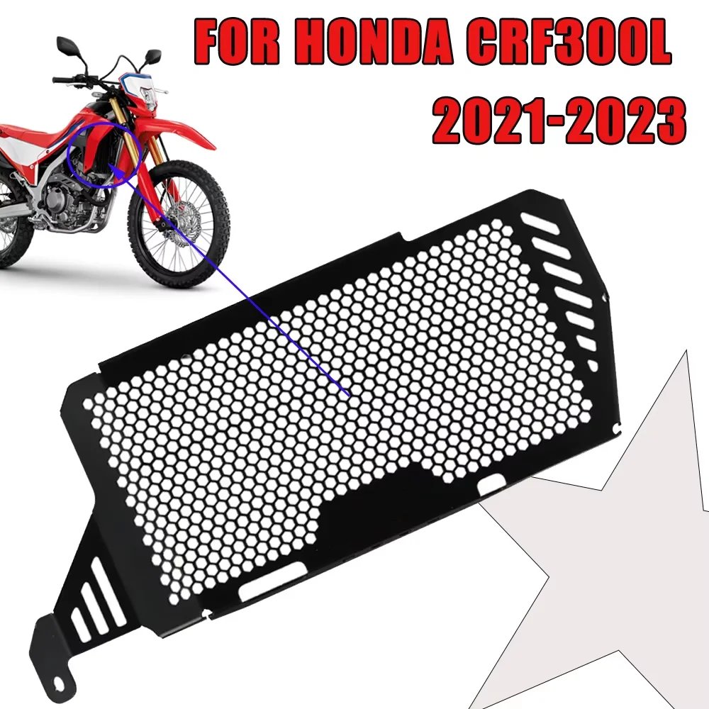 For HONDA CRF300L CRF300 CRF 300 L 300L 2021 2022 2023 Motorcycle Radiator Protective Cover Grille Guard Protecter Accessories