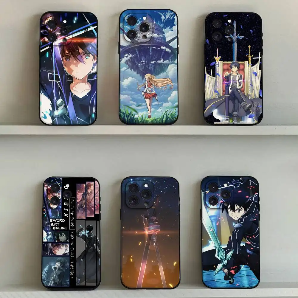 Funda de teléfono Sword Art Online SAO Anime para IPhone 17 16 15 14 13 12 11 Pro Max Mini X XR XS Plus