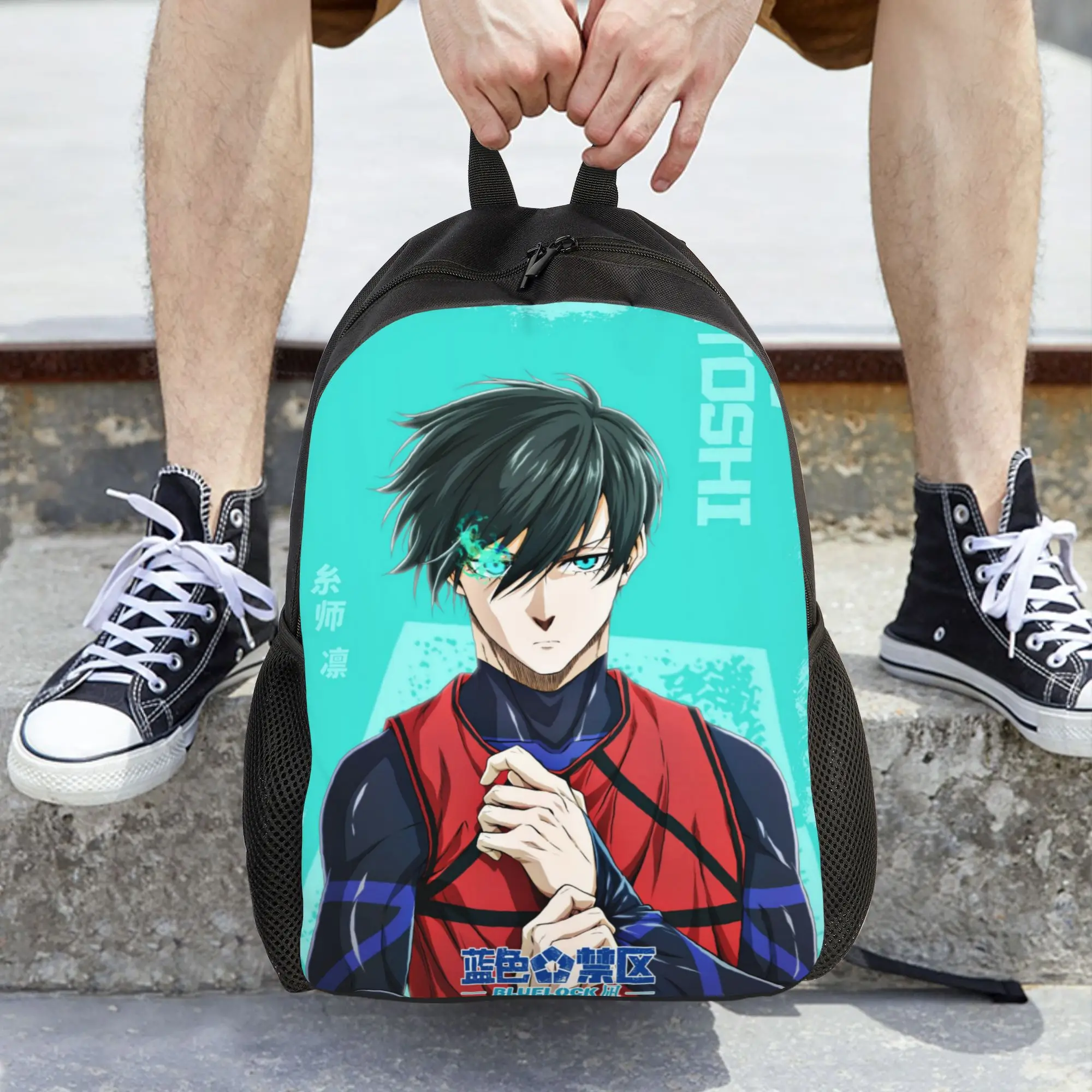 

Женский рюкзак в стиле аниме Blue Locks, модный детский школьный рюкзак, компьютерный рюкзак, дорожная сумка через плечо для подростков