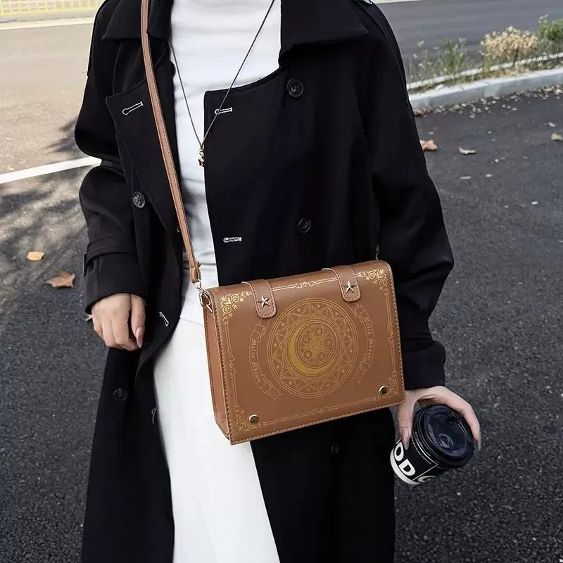 Y2K Magic Book Lolita Ita Bag Gothic Shoulder Bag Girls Transparent Pocket Cute Crossbody Handbags Women's Mini Backpacks Purse - view 5