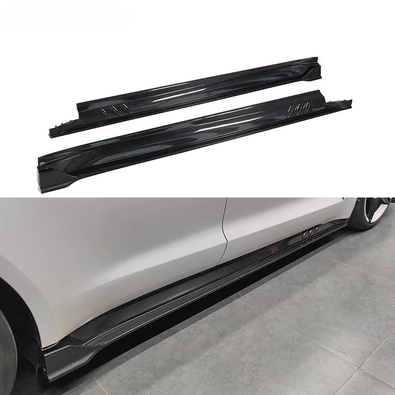 تنورة جانبية حصرية من أجزاء ألياف الكربون Prepreg لعام 2025 لسيارة Porsche Taycan 4S Cross Turismo