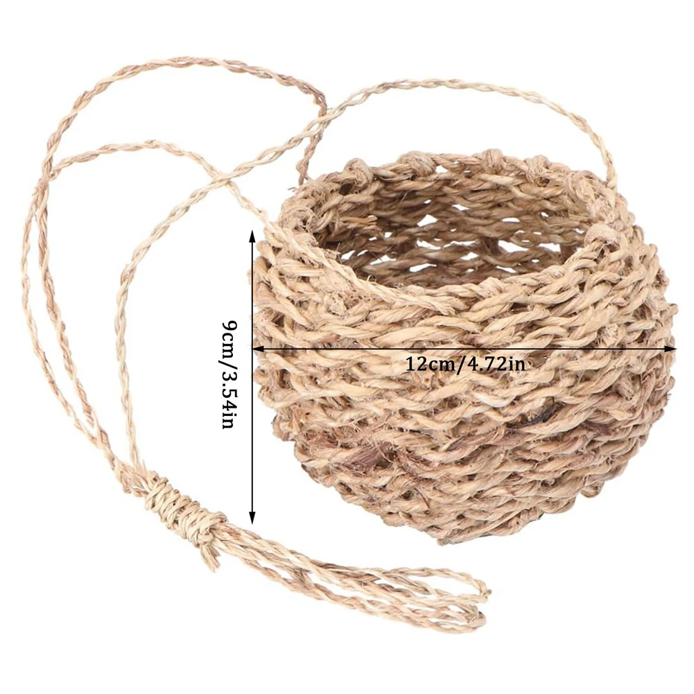 

Plant Shelf Rope Hanging Basket Hanging Storage Basket Small Outdoor Plant Pot Wall Mounted Plant Holder Hanging Wicker Planter