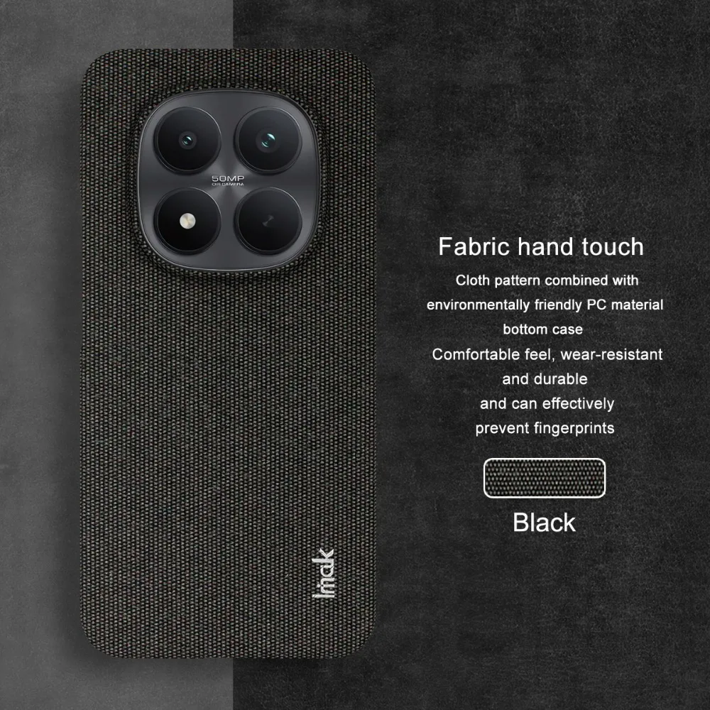 Picture 4: For Xiaomi Redmi Note 15 Pro Plus 5G 4G 2026 Luxury Case IMAK Cloth Fabric Pattern Back Panel Mi Phone Redmi Note 15 Hard Cover