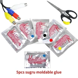 5pcs lot DIY Multifunction Moldable Glue Self Polymer Dough Clay Self Setting Silicone Polymer Dough Mud Rubber For Repairing