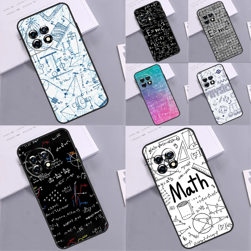 Physics Math Formula Equation Case For OnePlus 11 10 8 9 Pro 10T 8T 9RT 10R OnePlus Nord CE 2 3 Lite 2T N10 N20 N30 Cover