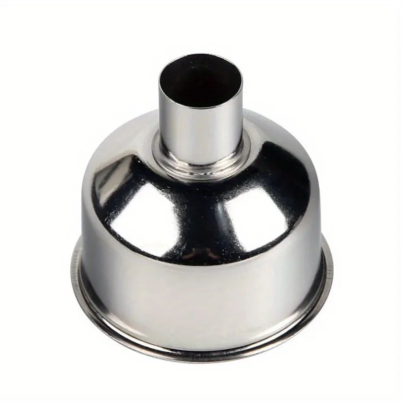 1Pc, Funnel, Kitchen Stainless Steel Funnel, Oil Funnel, Wine Funnel, Large And Small Diameter Portable Conical Oil Funnel