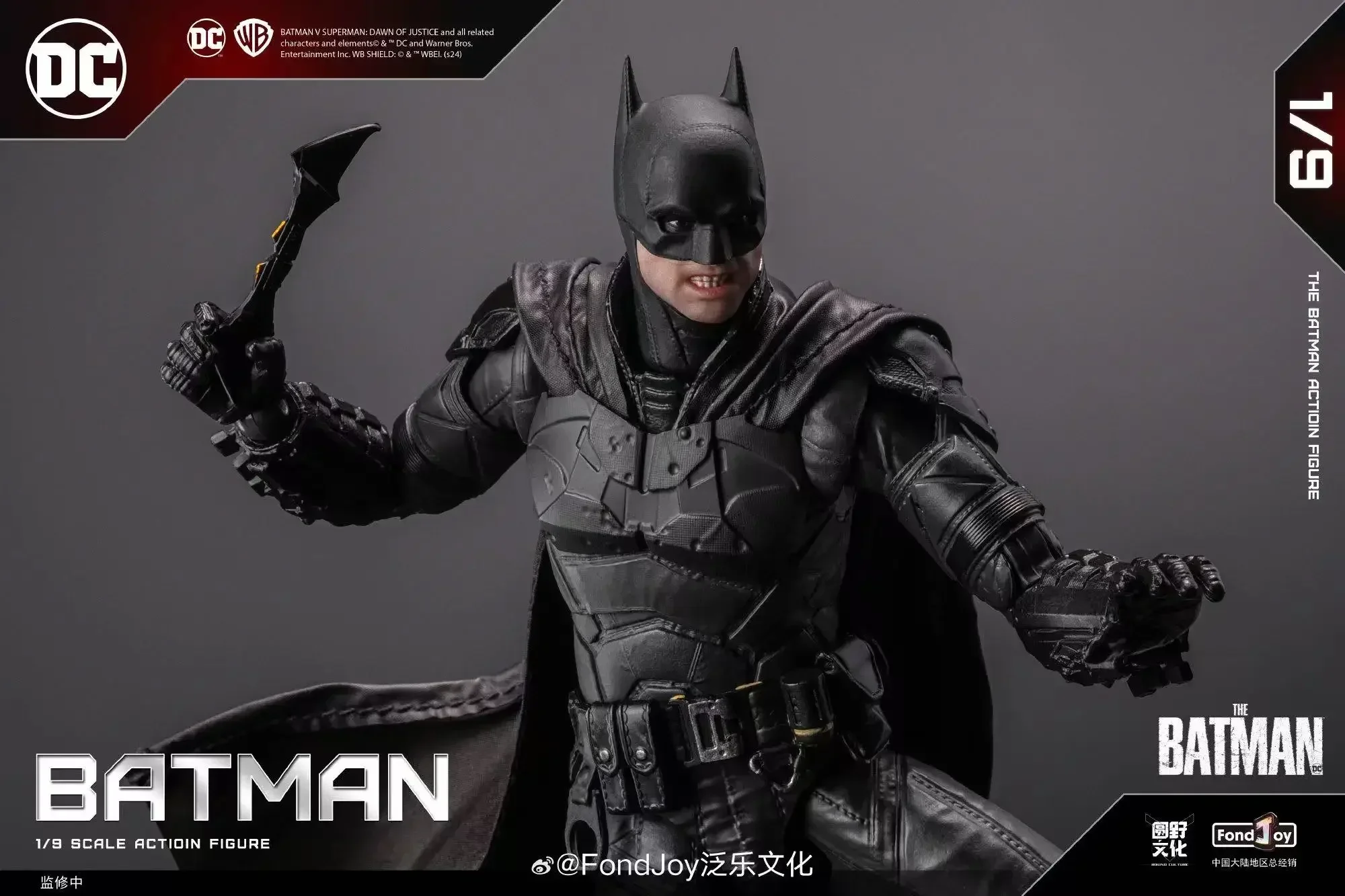 Fondjoy-The Batman Anime Action Figure, Robert Batman, DC Justice League, Modelo de Coleção, Children Birthday Gift, Novo, 2024