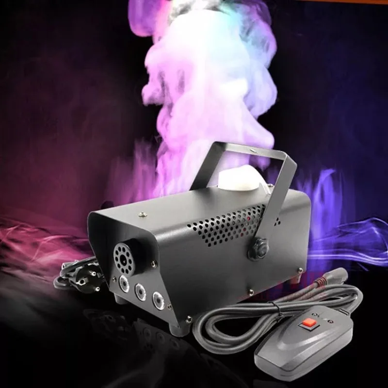 Remote Control 400W Fog Machine  with Led RGB Color for Mini Smoke Machine Wedding/Party/Festivle