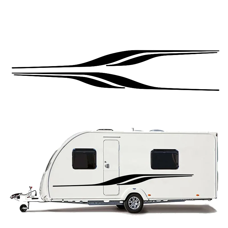 RV Motorhome Universal Body Sticker DIY Vinyl image Decal Sticker Decoration for Caravan Trailer Car