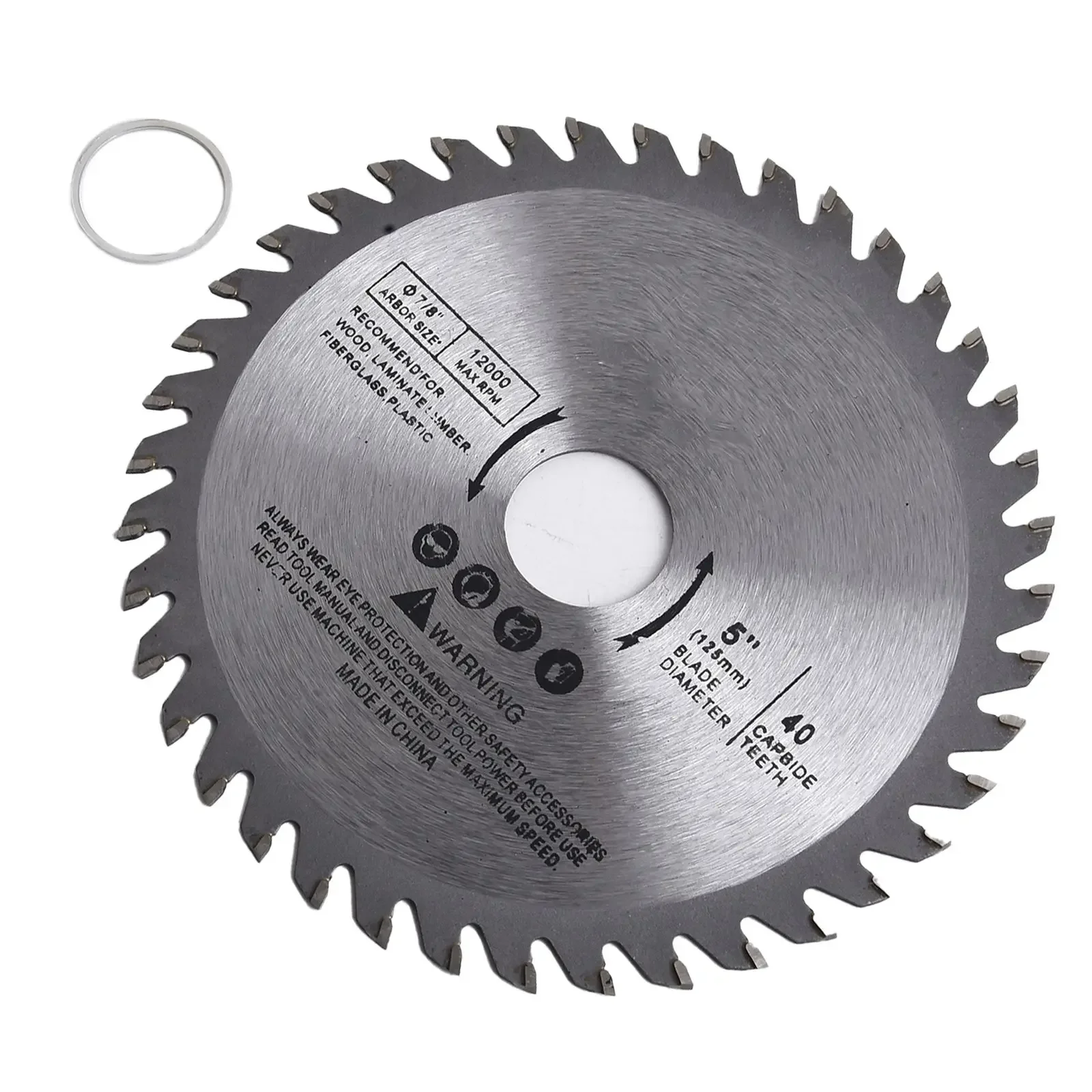 5 "lâmina de serra disco circular madeira 40 dentes acessórios ferramenta furo carpintaria 125mm diâmetro corte oscilante novo