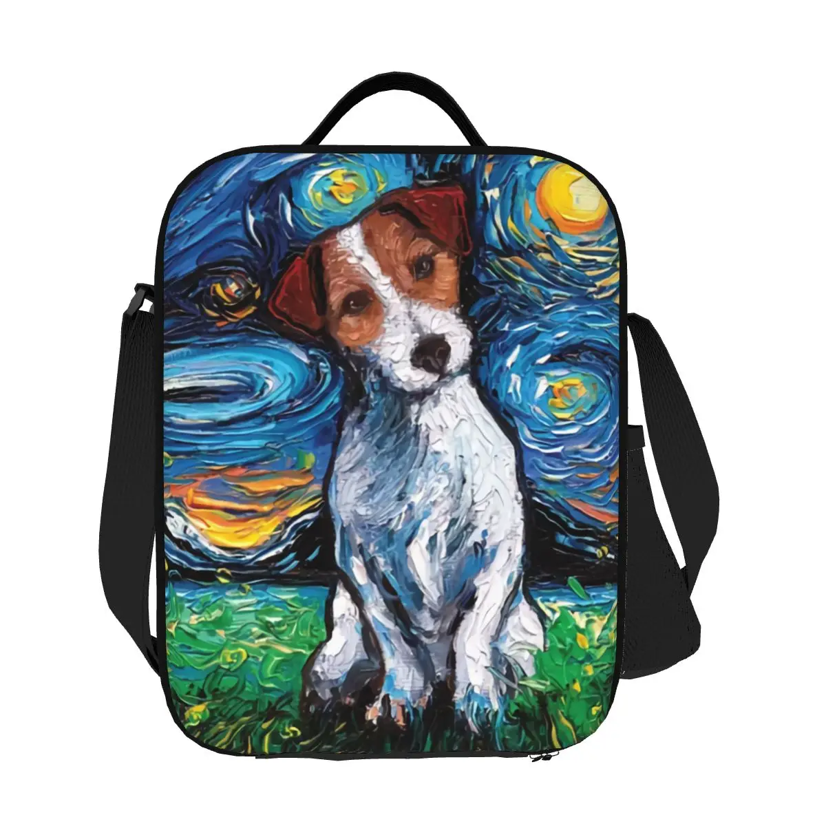 Jack Russell Terrier Pop Art Insulated Lunch Bag for Women Dog Lover Thermal Cooler Bento Box Office Work School