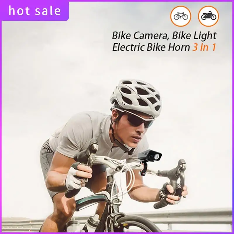 

ELEC-1080P 30FPS Multifunction Cycling Camera Bicycle/ Motorcycle Camera Rainproof With LED Flashlight Bike Horn