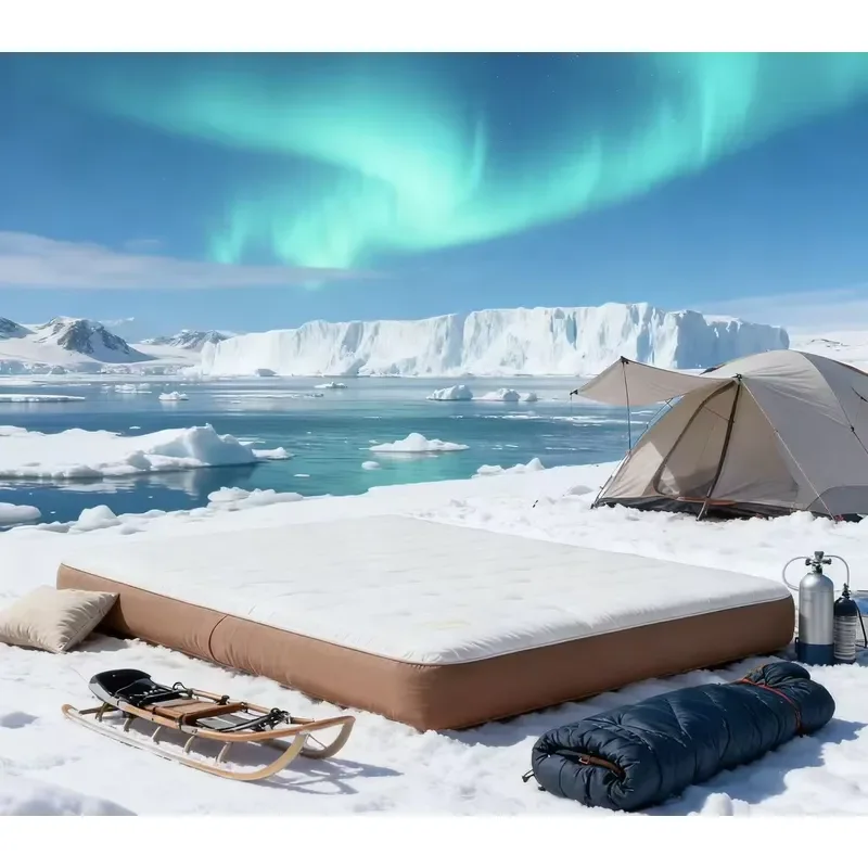 LASO Puncture-Proof TPU Extruded Inflatable Outdoor Mattress Heat & Cold Resistant Wind Sand Resistant