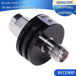 8GHz 13GHz Full Power 3W SMA Female to Male Fixed Attenuator 1dB 2dB 3dB 10dB 20dB 30dB 40db Coax Connector