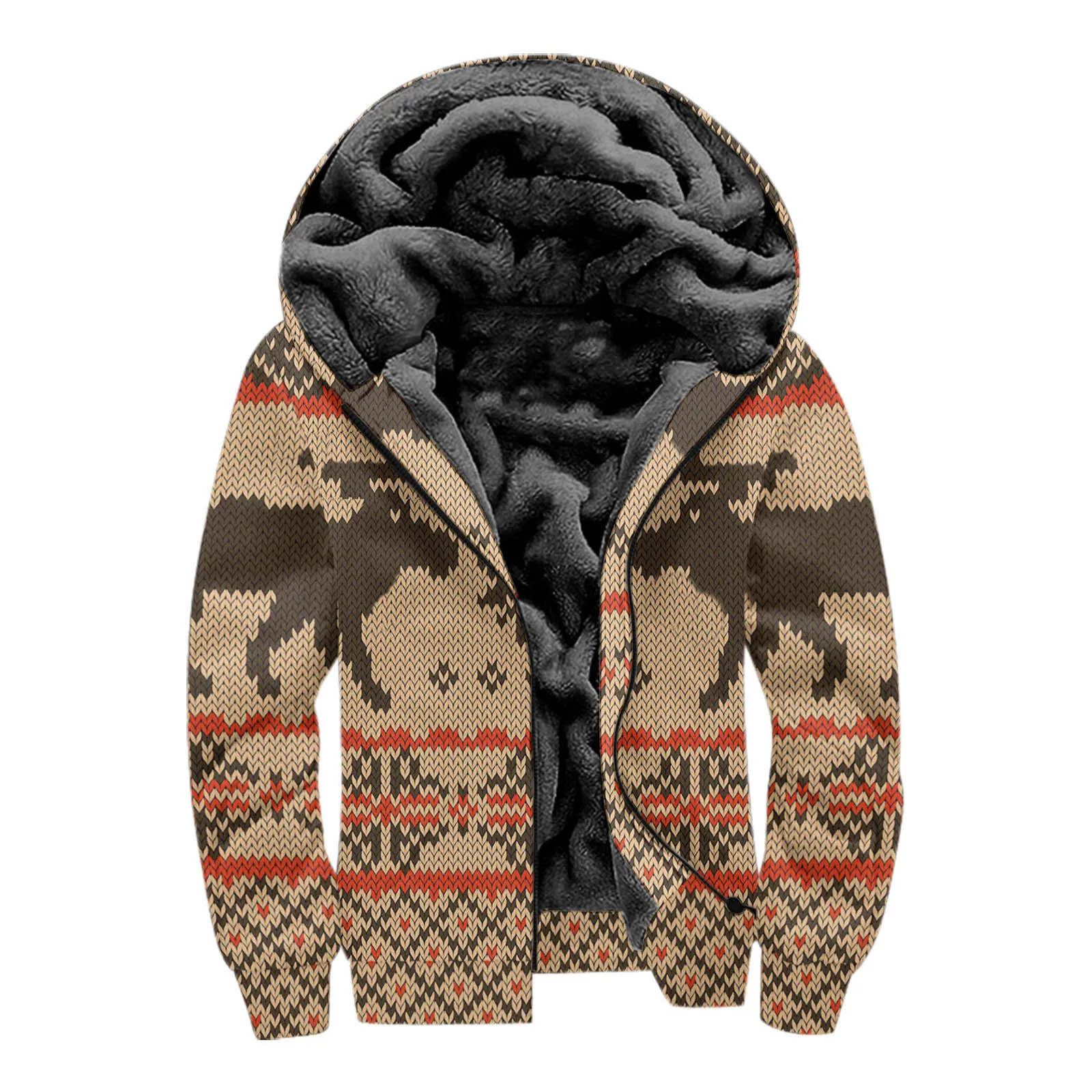 

loween Pattern 3D Digital Printing Hoodie ey Inner Cotton Jaet Cross-Border Streetwear Sle Men's Sweatirt