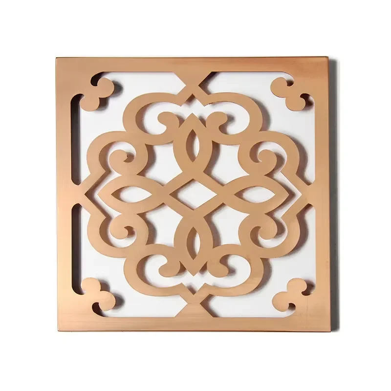 Modern Outdoor Building Copper Hollow Art Curtain Wall Panels Exterior 3D Curtain Wall Cladding Panels 3D
