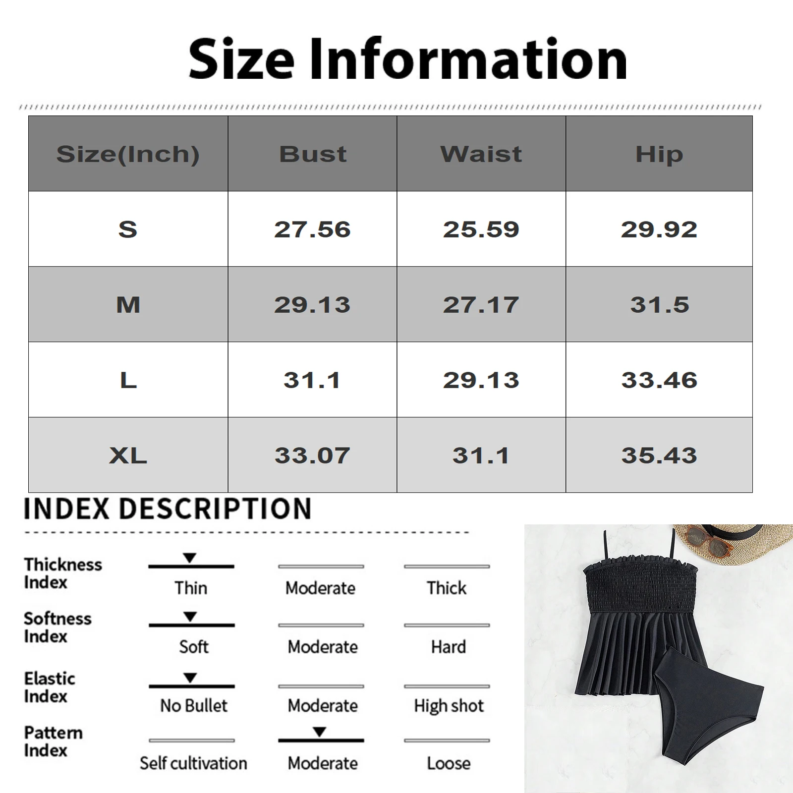 Women's Solid 2 Piece Plus Size Tankini Set Strapped Curvy Swimsuit High Waist Beach Lady Big Bathing Suit Summer Outfit - Image 6