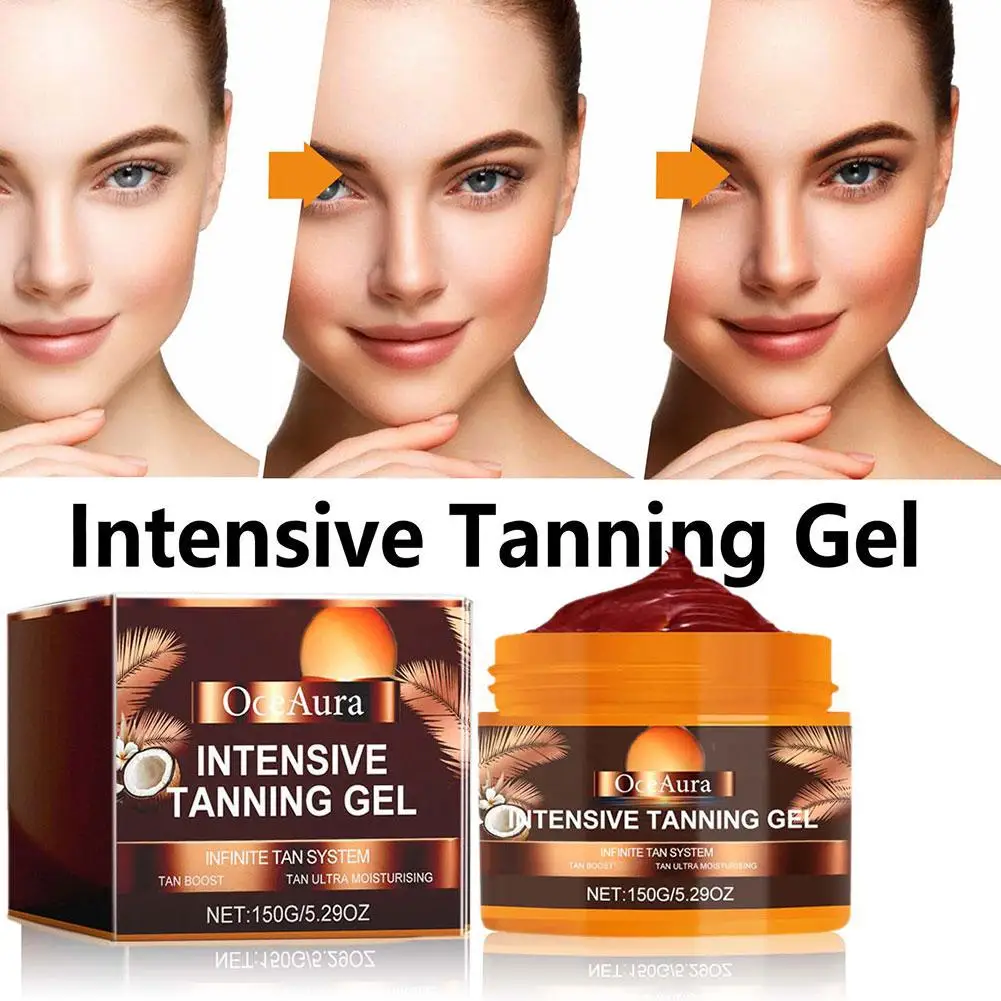 

150g Intensive Tanning Gel For Self Tanner Tanning Accelerator Cream Brown Tanning Gel Sunless Tanner Tan Accelerator Body X5N6