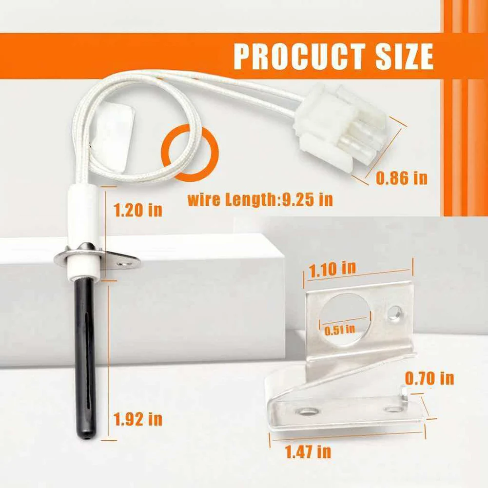 Silicon Nitride Furnace Igniter With Connector For Intertherm Gas Heating System Replacement Easy Install Hot For Surface Part