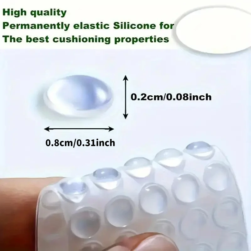 100Pcs Soft Silicone Rubber Anti Slip Bumpers Feet Pads Damper Buffer Cabinet Bumpers Silicone Furniture Pads Drawer Door Pad