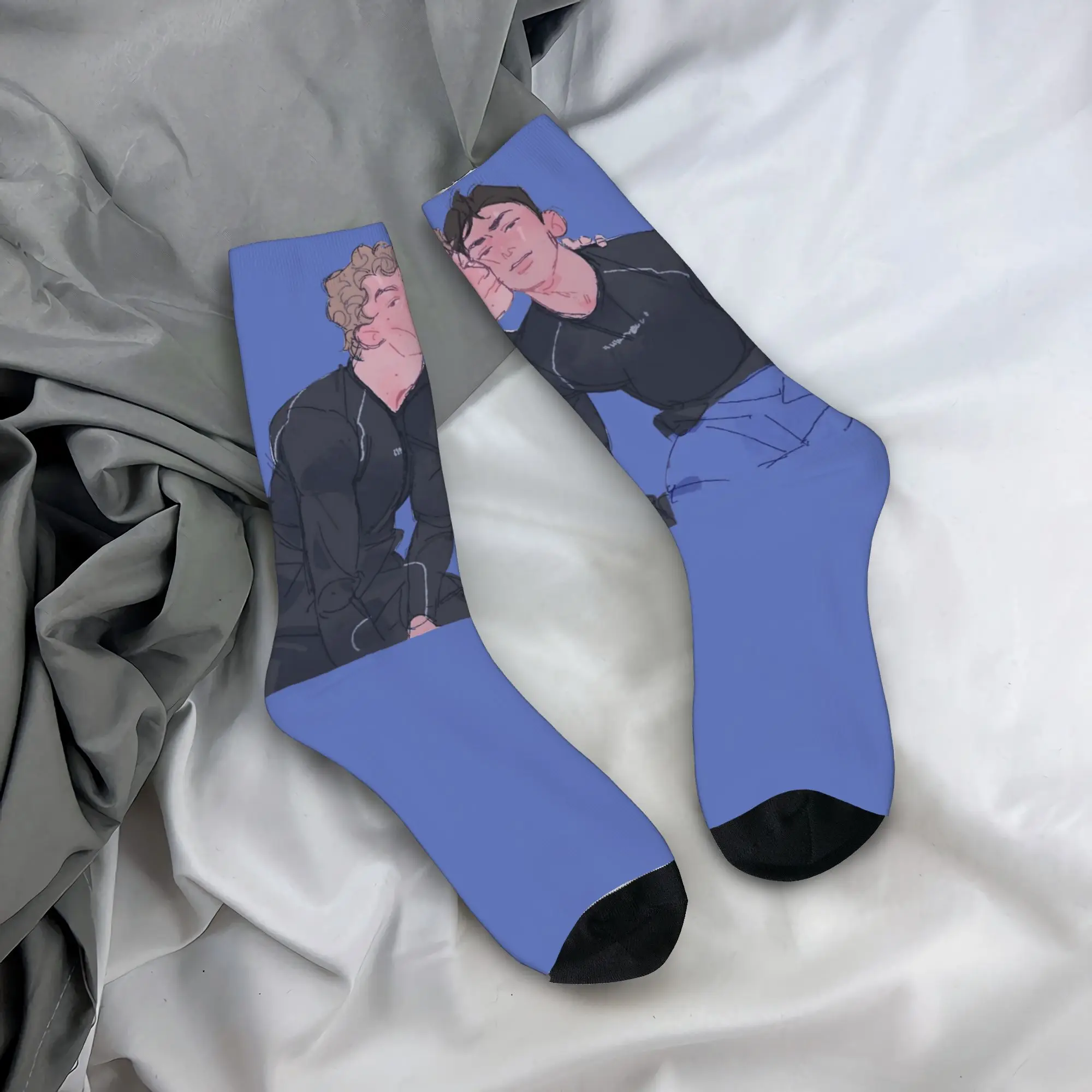 Heated Rivalry Stockings  Kawaii Socks Adults Men Soft Breathable Socks Spring Running Graphic Non Slip Socks Gift