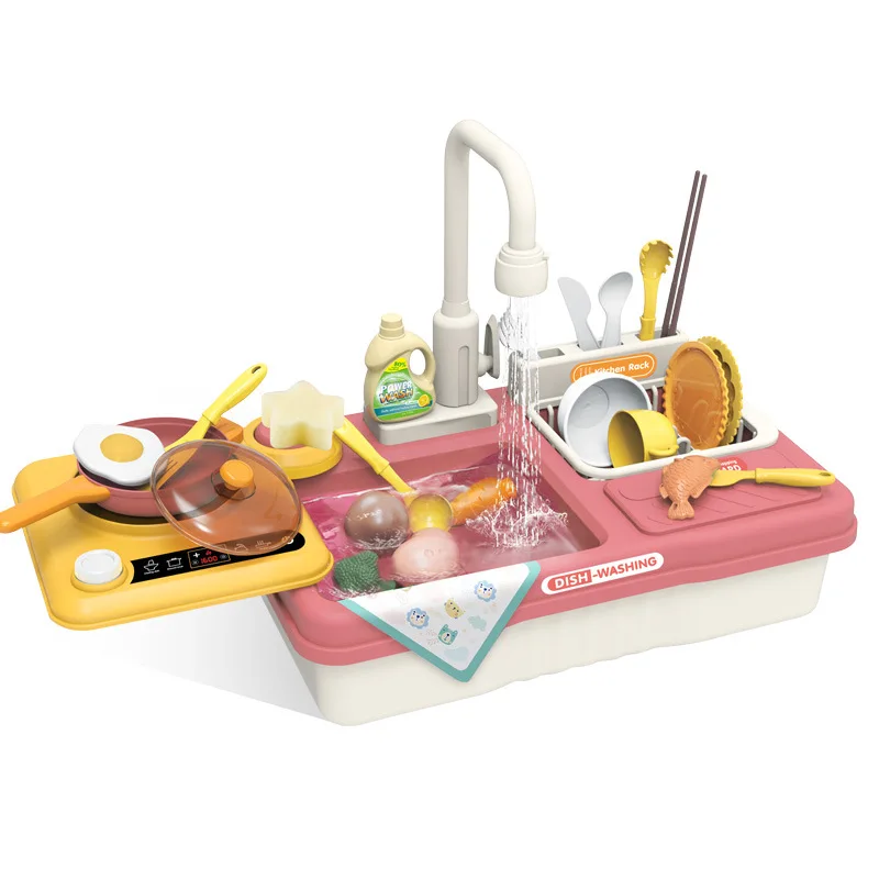 

Hot Sale Toy Kitchen Sink for Kids Hand Wash Basin Educational Study Kitchen Toys for Children